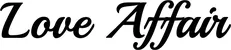 Produktbeispiel Schriftzug - Love Affair