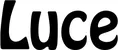 Produktbeispiel Schriftzug - Luce