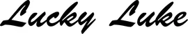 Produktbeispiel Schriftzug - Lucky Luke