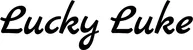 Produktbeispiel Schriftzug - Lucky Luke