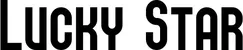 Produktbeispiel Schriftzug - Lucky Star