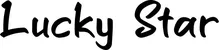 Produktbeispiel Schriftzug - Lucky Star
