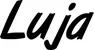 Produktbeispiel Schriftzug - Luja