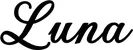 Produktbeispiel Schriftzug - Luna