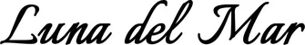 Produktbeispiel Schriftzug - Luna del Mar
