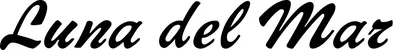 Produktbeispiel Schriftzug - Luna del Mar