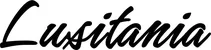 Produktbeispiel Schriftzug - Lusitania