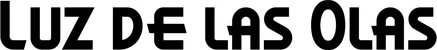 Produktbeispiel Schriftzug - Luz de las Olas