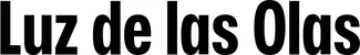 Produktbeispiel Schriftzug - Luz de las Olas