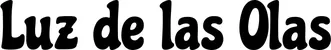 Produktbeispiel Schriftzug - Luz de las Olas