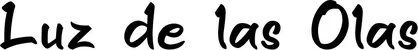 Produktbeispiel Schriftzug - Luz de las Olas