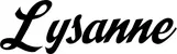 Produktbeispiel Schriftzug - Lysanne