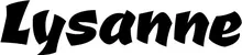 Produktbeispiel Schriftzug - Lysanne