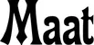 Produktbeispiel Schriftzug - Maat
