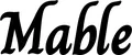 Produktbeispiel Schriftzug - Mable
