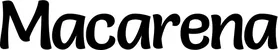 Produktbeispiel Schriftzug - Macarena