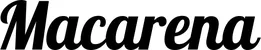 Produktbeispiel Schriftzug - Macarena