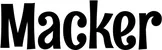 Produktbeispiel Schriftzug - Macker