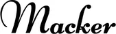 Produktbeispiel Schriftzug - Macker