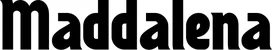 Produktbeispiel Schriftzug - Maddalena