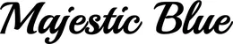 Produktbeispiel Schriftzug - Majestic Blue
