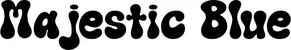 Produktbeispiel Schriftzug - Majestic Blue