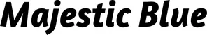 Produktbeispiel Schriftzug - Majestic Blue