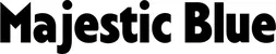 Produktbeispiel Schriftzug - Majestic Blue