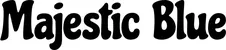 Produktbeispiel Schriftzug - Majestic Blue