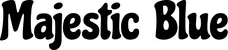 Produktbeispiel Schriftzug - Majestic Blue