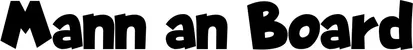 Produktbeispiel Schriftzug - Mann an Board