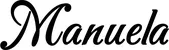 Produktbeispiel Schriftzug - Manuela