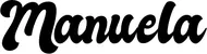 Produktbeispiel Schriftzug - Manuela