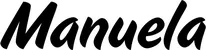 Produktbeispiel Schriftzug - Manuela