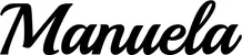 Produktbeispiel Schriftzug - Manuela