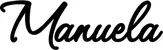 Produktbeispiel Schriftzug - Manuela