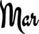 Produktbeispiel Schriftzug - Mar