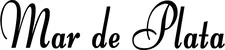 Produktbeispiel Schriftzug - Mar de Plata