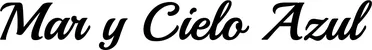Produktbeispiel Schriftzug - Mar y Cielo Azul