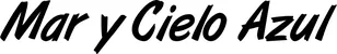 Produktbeispiel Schriftzug - Mar y Cielo Azul