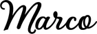 Produktbeispiel Schriftzug - Marco