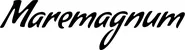 Produktbeispiel Schriftzug - Maremagnum