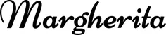 Produktbeispiel Schriftzug - Margherita