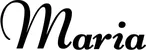 Produktbeispiel Schriftzug - Maria