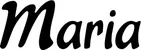 Produktbeispiel Schriftzug - Maria