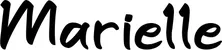 Produktbeispiel Schriftzug - Marielle