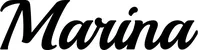 Produktbeispiel Schriftzug - Marina