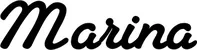 Produktbeispiel Schriftzug - Marina