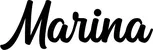 Produktbeispiel Schriftzug - Marina