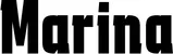 Produktbeispiel Schriftzug - Marina
